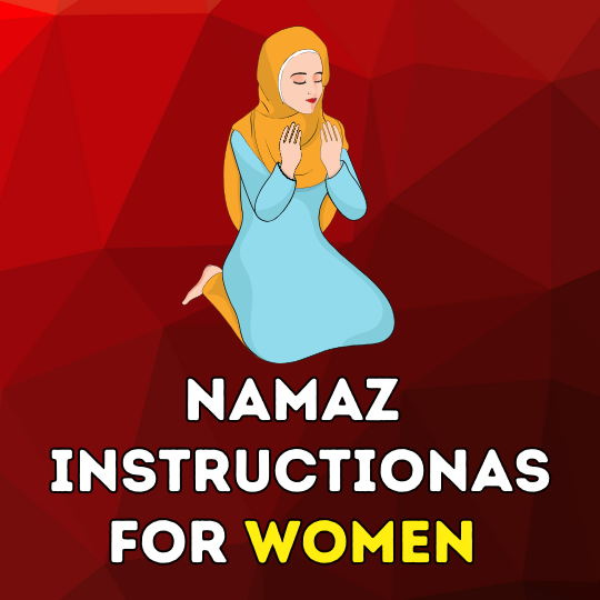 Namaz with image instructions for Women with Translation (Tajweedi)