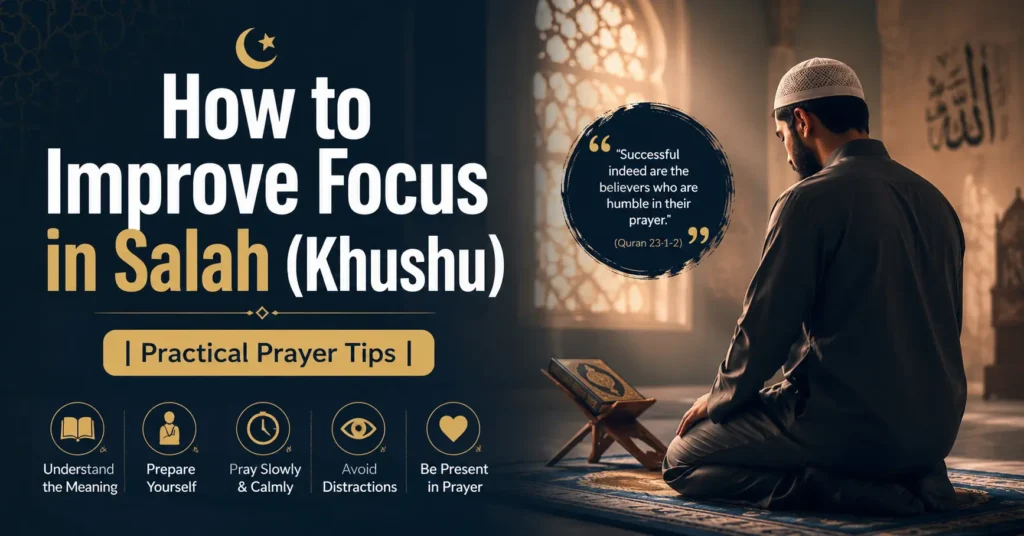 How to Improve Focus in Salah (Khushu) Practical Prayer Tips