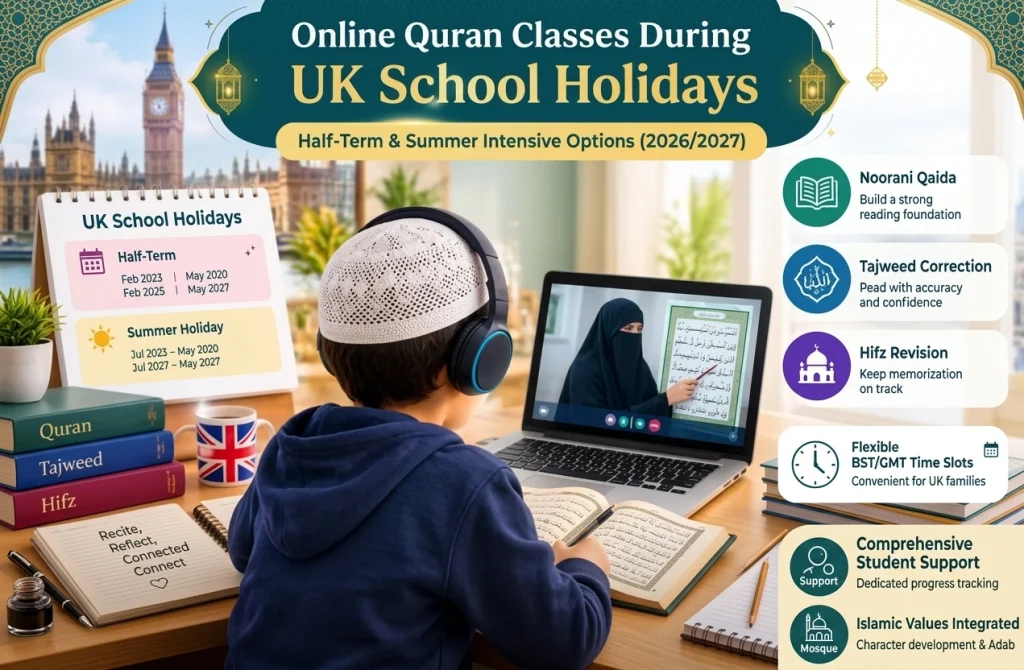 Online Quran classes during UK school holidays