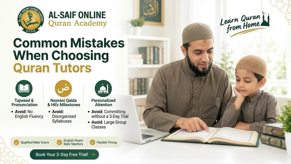 5 Common Mistakes When Choosing Quran Tutors – Infographic